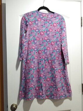 Girls Flannel Floral Nightgown